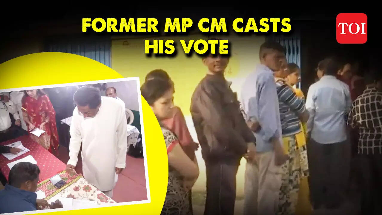 Voting begins for Madhya Pradesh assembly polls, Kamal Nath casts his vote