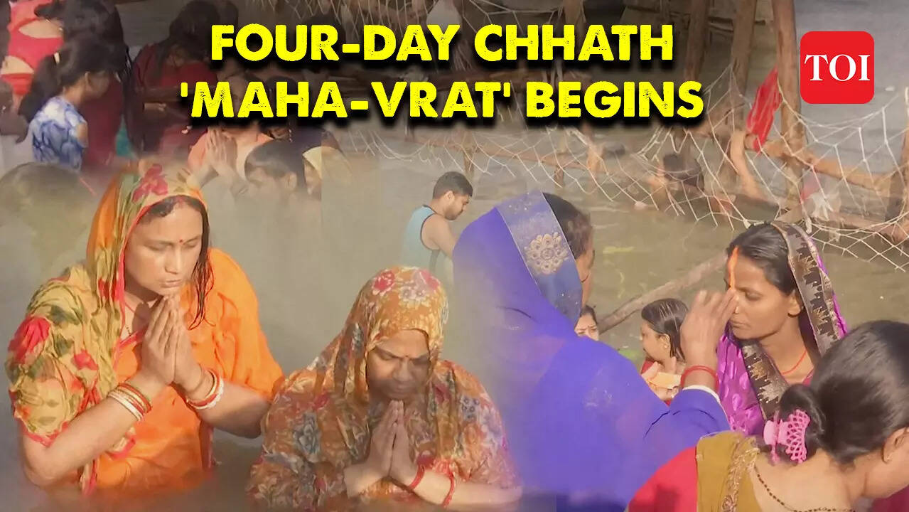 Four-day Chhath festivities begin in Bihar, Uttar Pradesh and Delhi ...