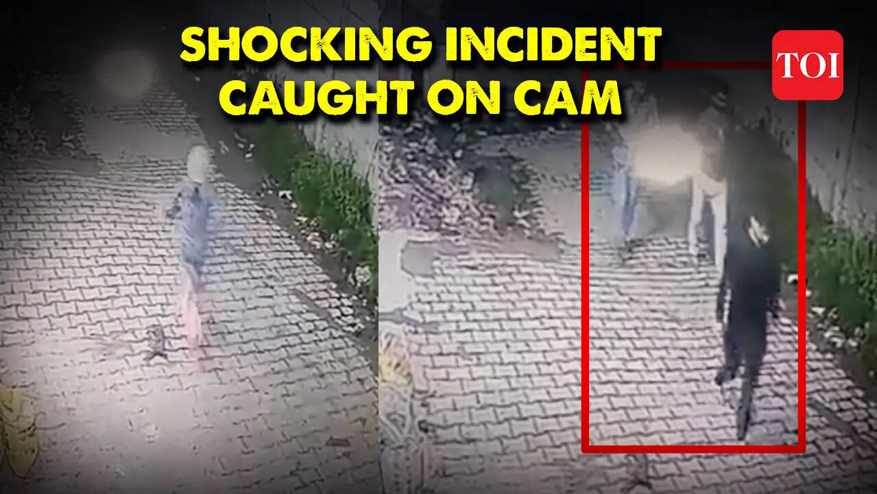 Up shocker caught on cam Assailants chase minor girl in UP's Meerut(02)