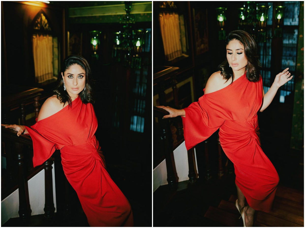 Kareena Kapoor's one-shoulder red dress serves the right inspiration for holiday season, see pictures
