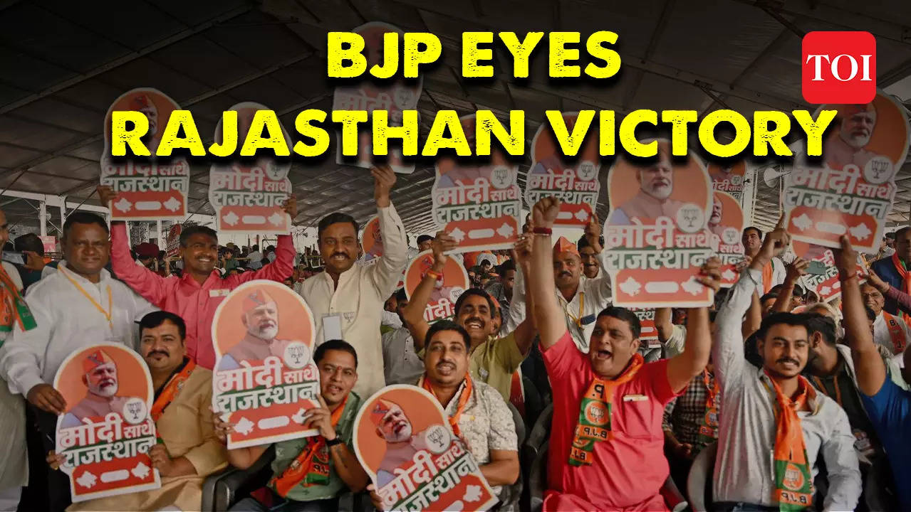 BJP leaders cast vote at polling booths, eye ‘absolute majority’: Rajasthan Elections 2023