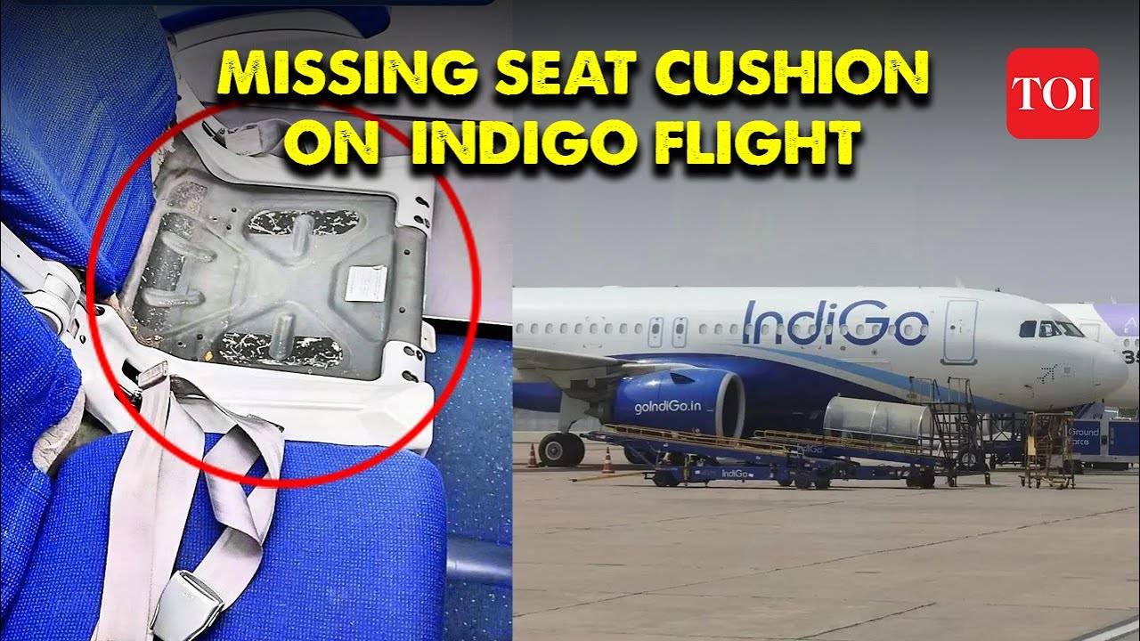 Indigo Passenger Shares Picture Of Missing Seat Cushion On Flight, Internet  Users React 