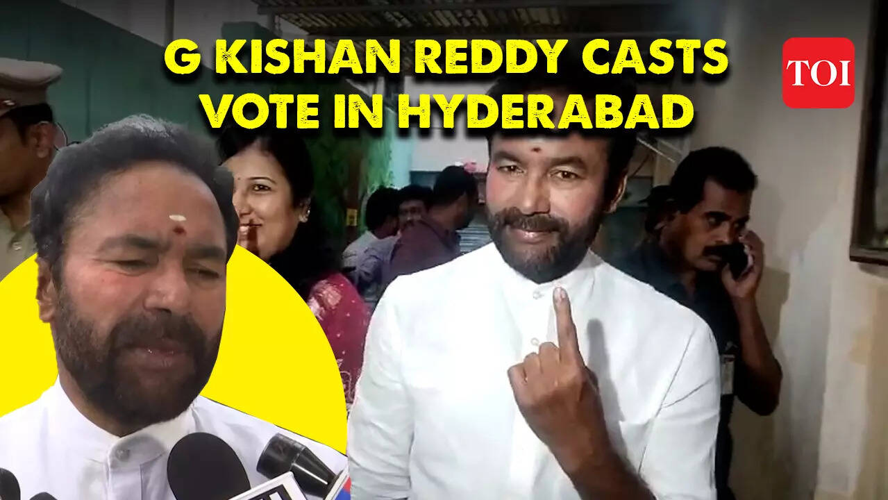 TS Elections 2023: Union minister G Kishan Reddy casts his vote in ...