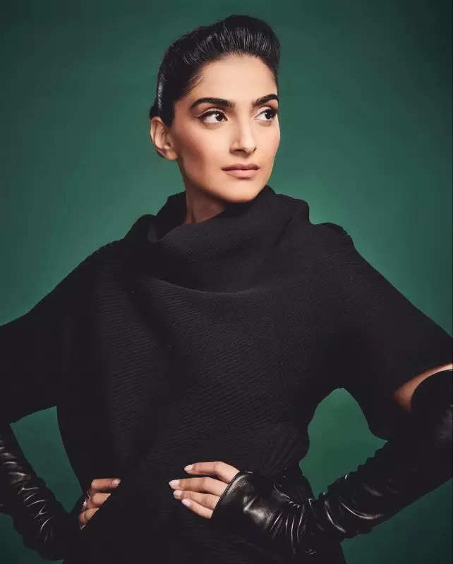 Sonam Kapoor serves style cues for winter fashion in all-black ensemble with gloves and boots, see pictures