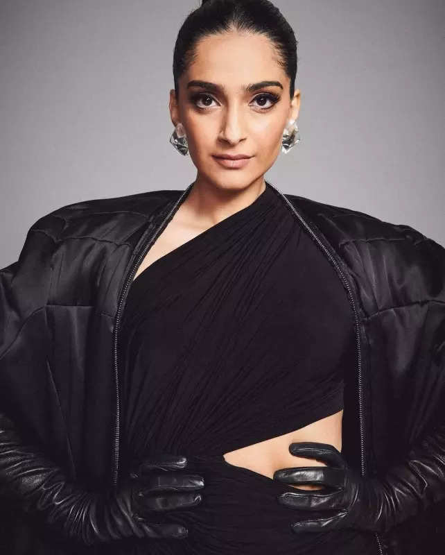 Sonam Kapoor serves style cues for winter fashion in all-black ensemble with gloves and boots, see pictures