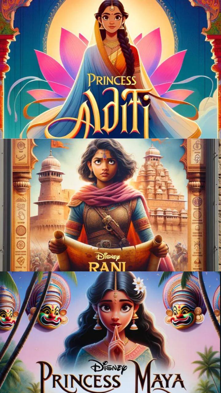 Disney Princesses in Indian Avatar