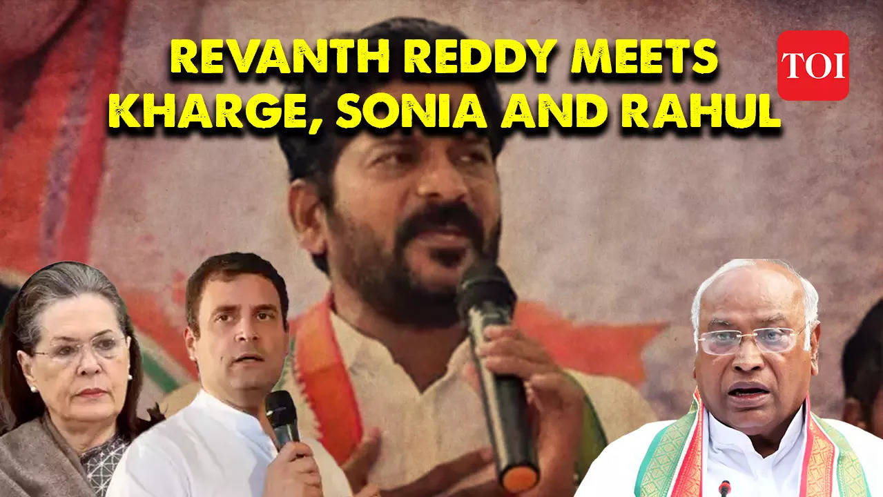 Revanth Reddy Swearing-in: Telangana New CM Meets Congress Top Leaders ...