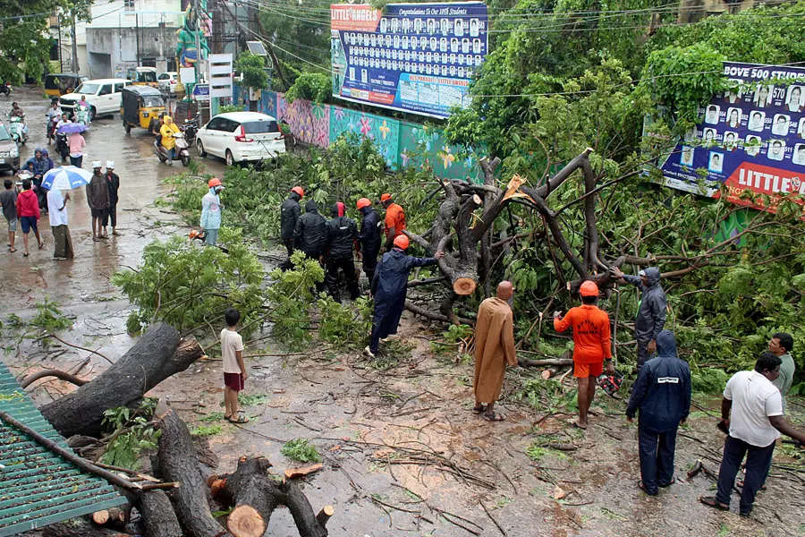 Michaung causes widespread damage in Tamil Nadu and Andhra Pradesh, subsides into cyclonic storm