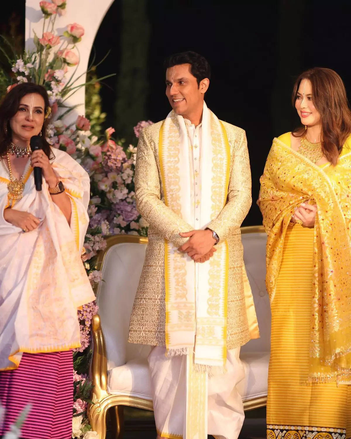 ​Randeep Hooda and Lin Laishram welcomed warmly in Mumbai following their wedding​