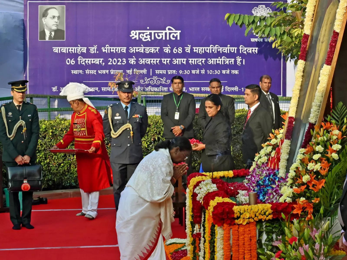 Mahaparinirvan Diwas: Leaders Pay Tribute To Babasaheb Dr BR Ambedkar