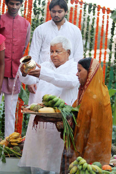 Ministers celebrate Chhath Puja