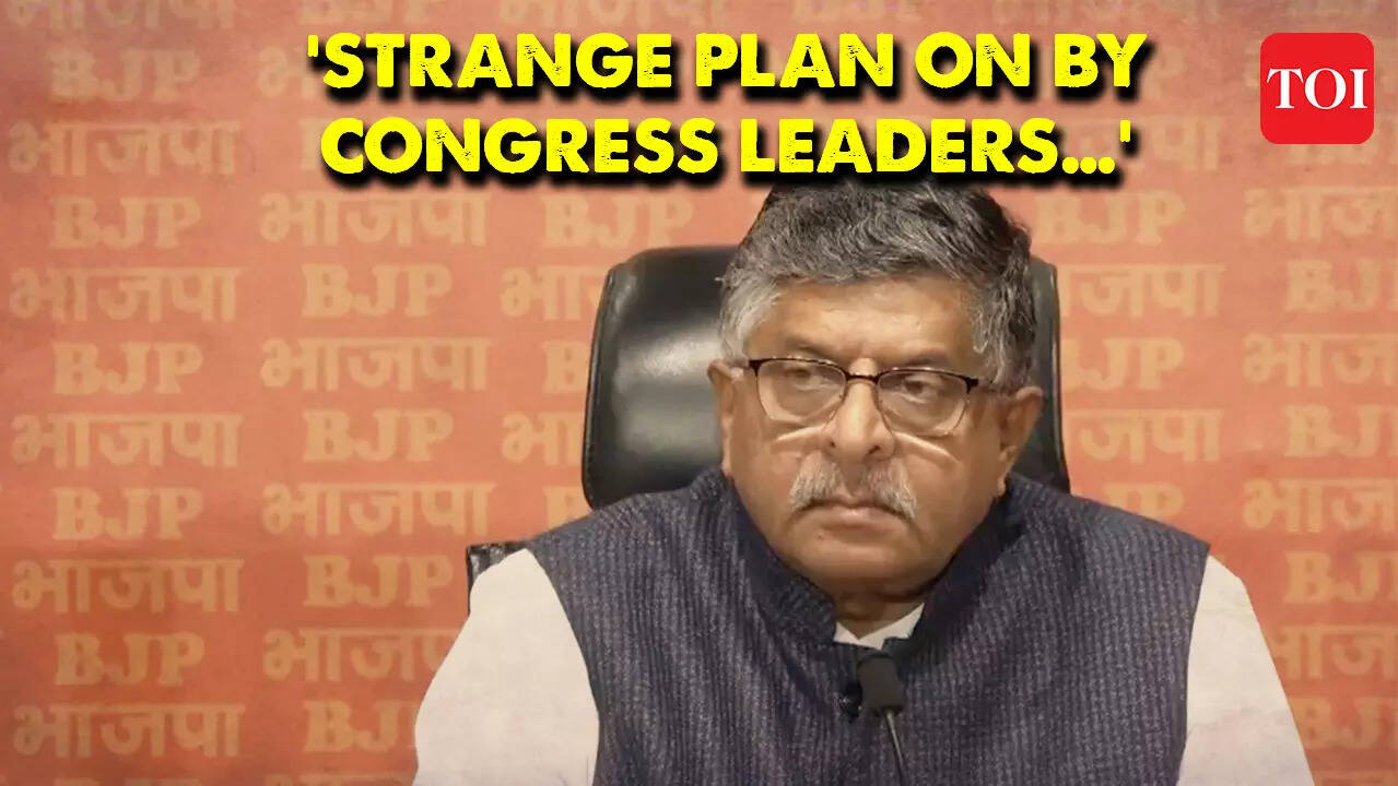 BJP's Ravi Shankar Prasad accuses Congress of fomenting division amidst ...