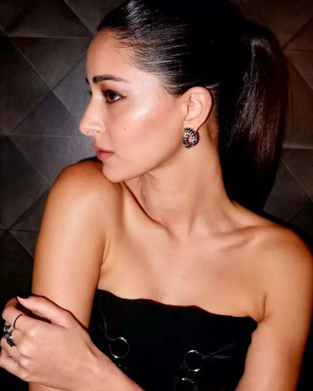 Ananya Panday's black strapless dress is the only party staple we need this season, see pictures