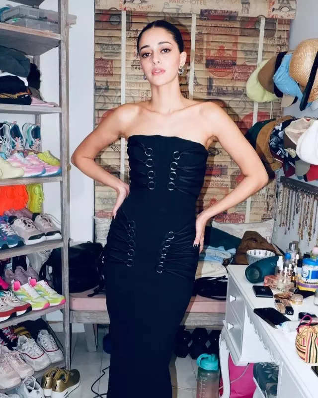 Ananya Panday's black strapless dress is the only party staple we need this season, see pictures