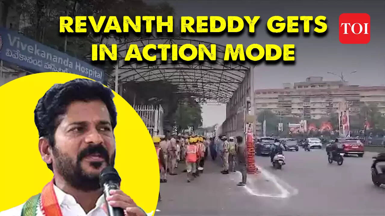 Revanth Reddy fulfils a key promise on Day One: Iron barricades in ...