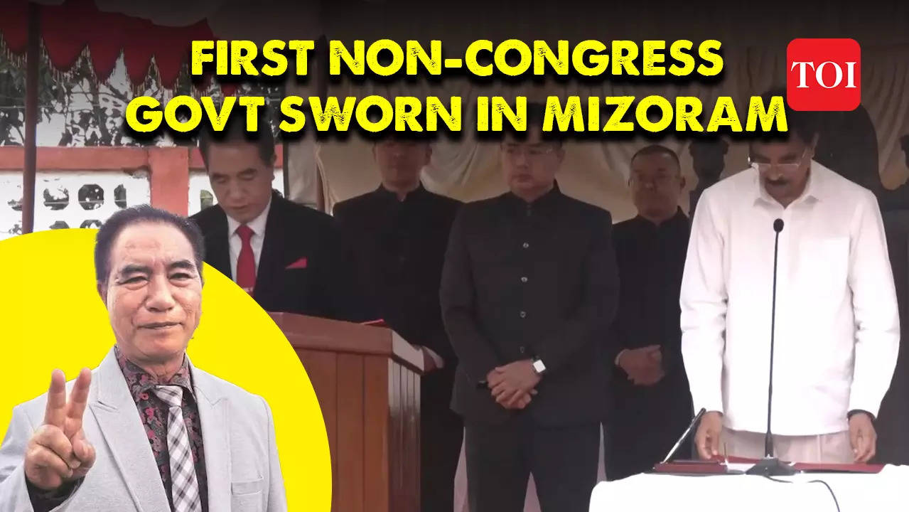 Watch Lalduhoma Takes Oath As First Non Congress Non Mnf Cm In Mizoram 6524