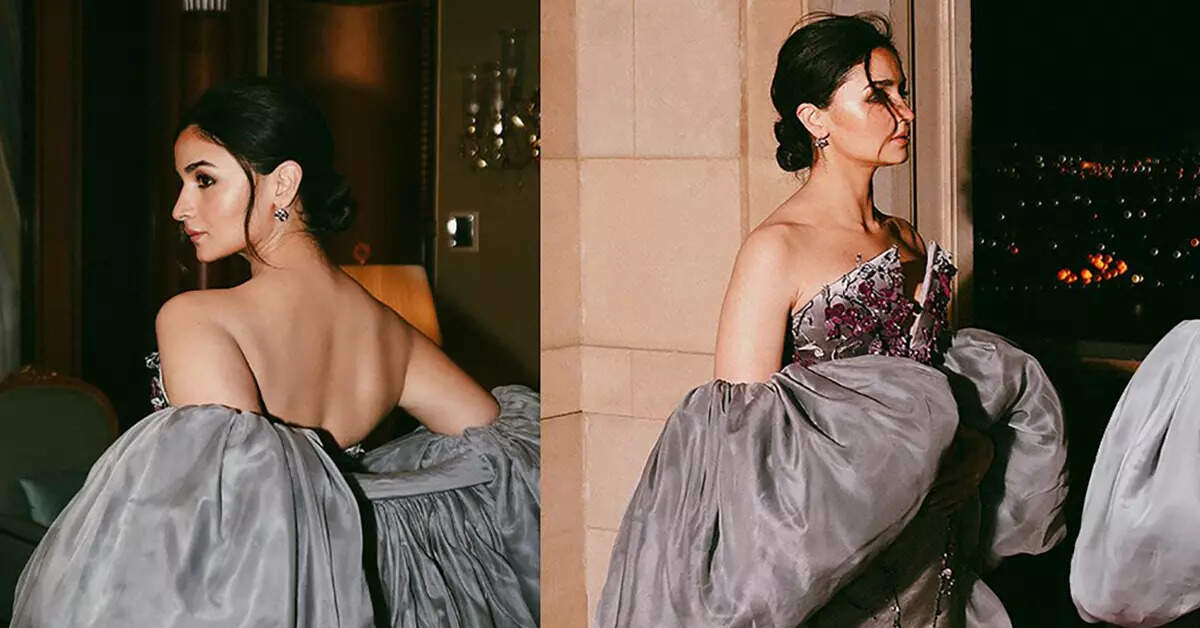 Alia Bhatt's grey gown captivates the internet, igniting widespread  admiration | Photogallery - ETimes