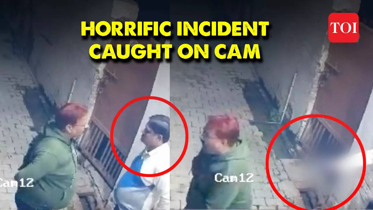 CCTV: Man shot at by trader in UP's Sambhal