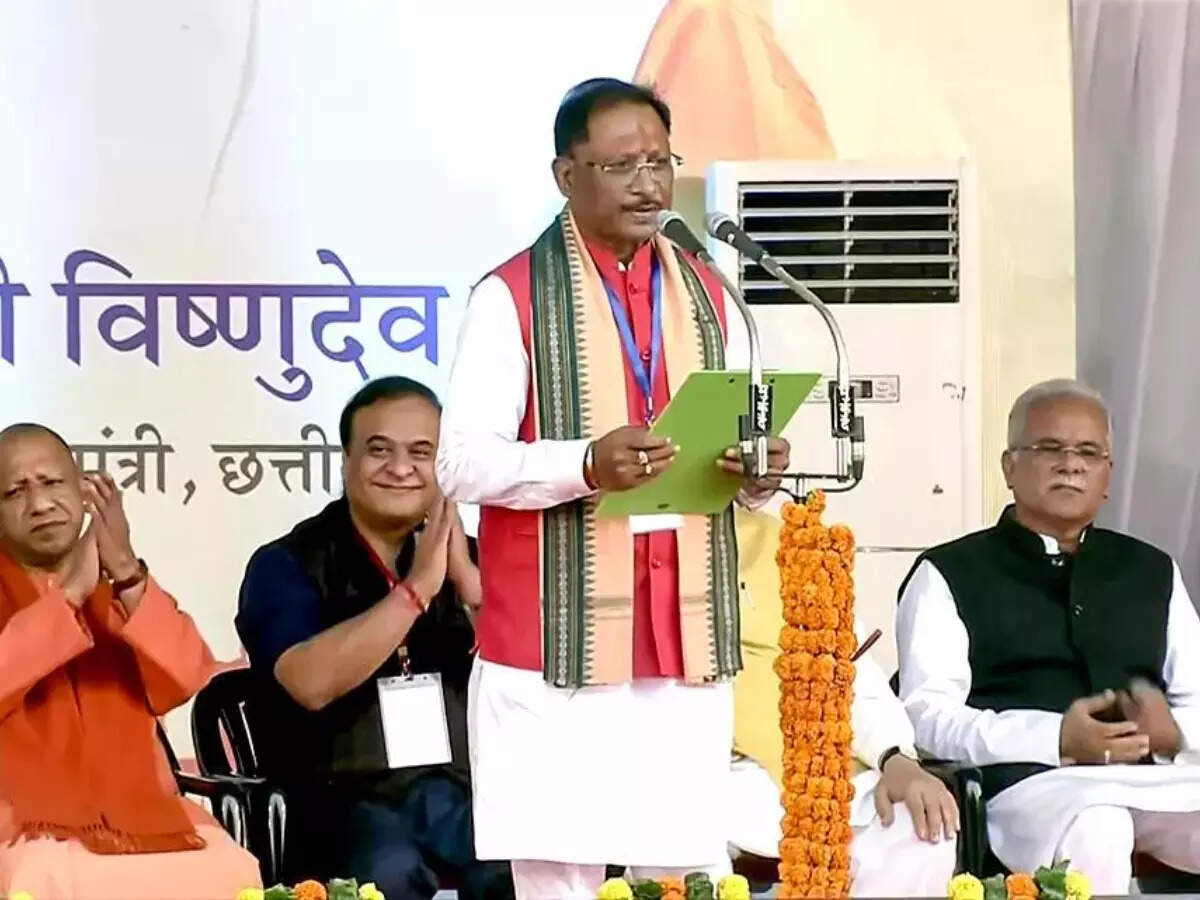 Vishnu Deo Sai Sworn In As Chhattisgarh Chief Minister