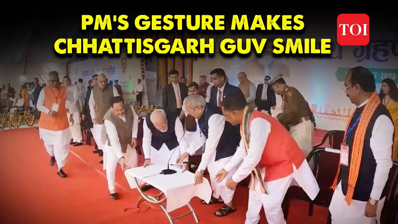 PM Modi’s gesture wins Chhattisgarh Governor’s heart at CM Vishnu Deo’s ...