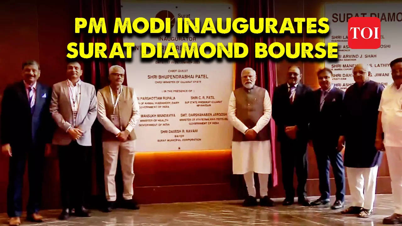 Watch: PM Narendra Modi inaugurates Surat Diamond Exchange, world's ...