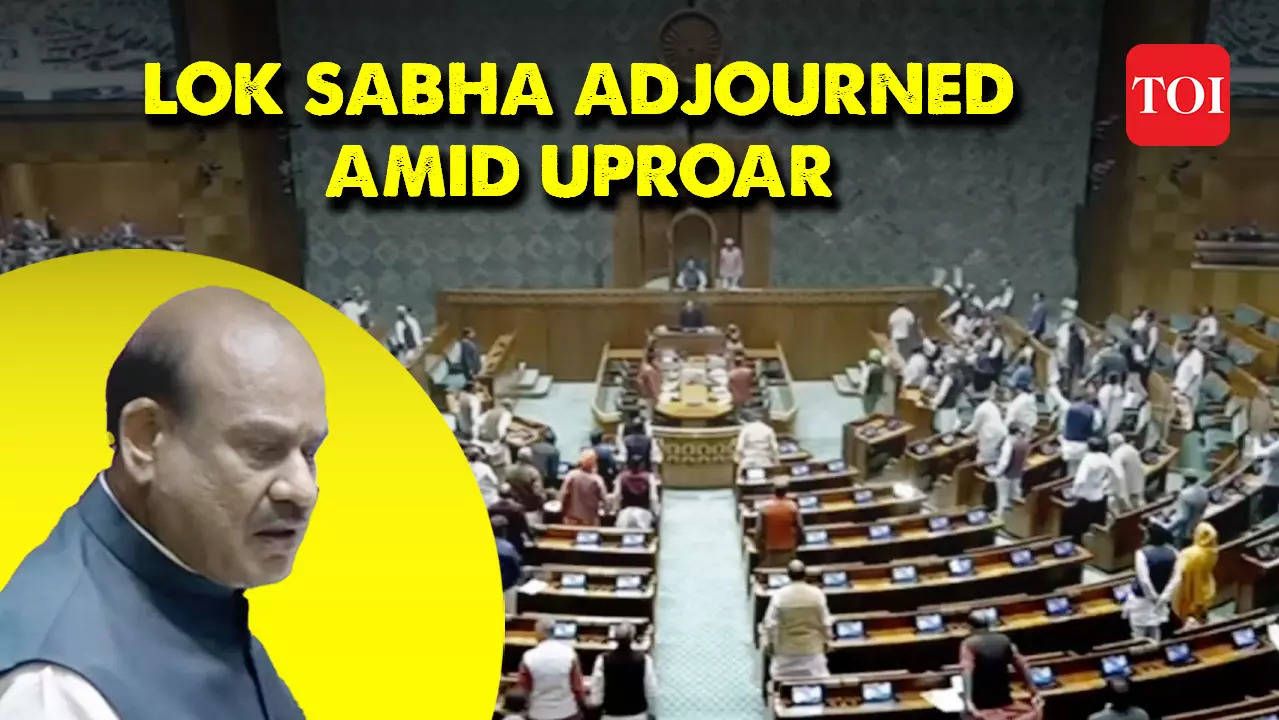 Watch: Lok Sabha Adjourned Within 5 Mins After Opposition Protest Over ...