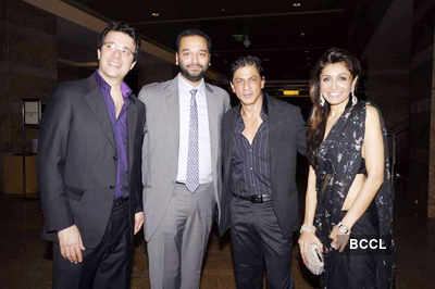SRK, Sanju @ Rajiv Shukla's bash