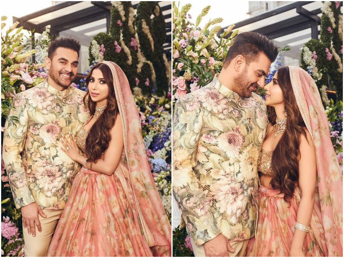 Inside pictures from Arbaaz Khan and Shura Khan's dreamy pastel theme wedding