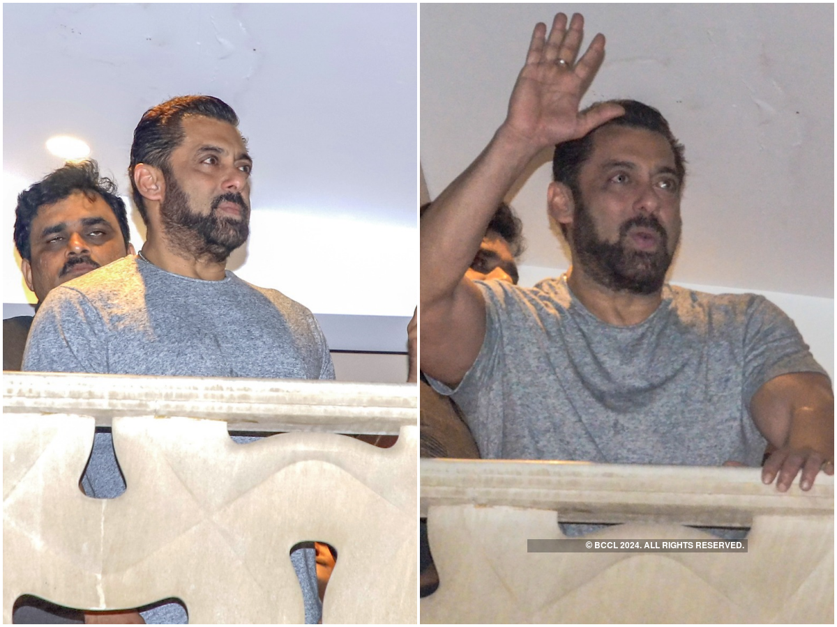 Salman Khan's birthday: Pictures of the actor greeting his fans gathered outside Galaxy apartment go viral