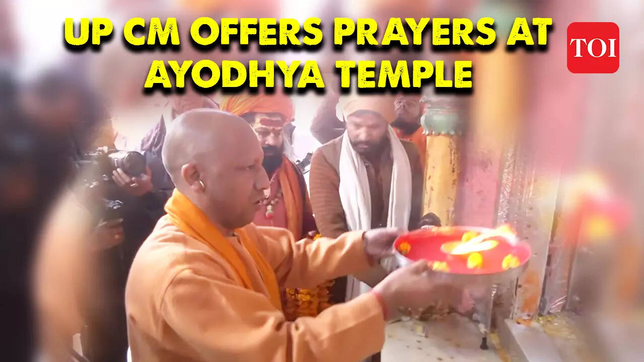 UP CM Yogi Adityanath offers prayers at Ram Lala, Hanuman Garhi Temple in Ayodhya
