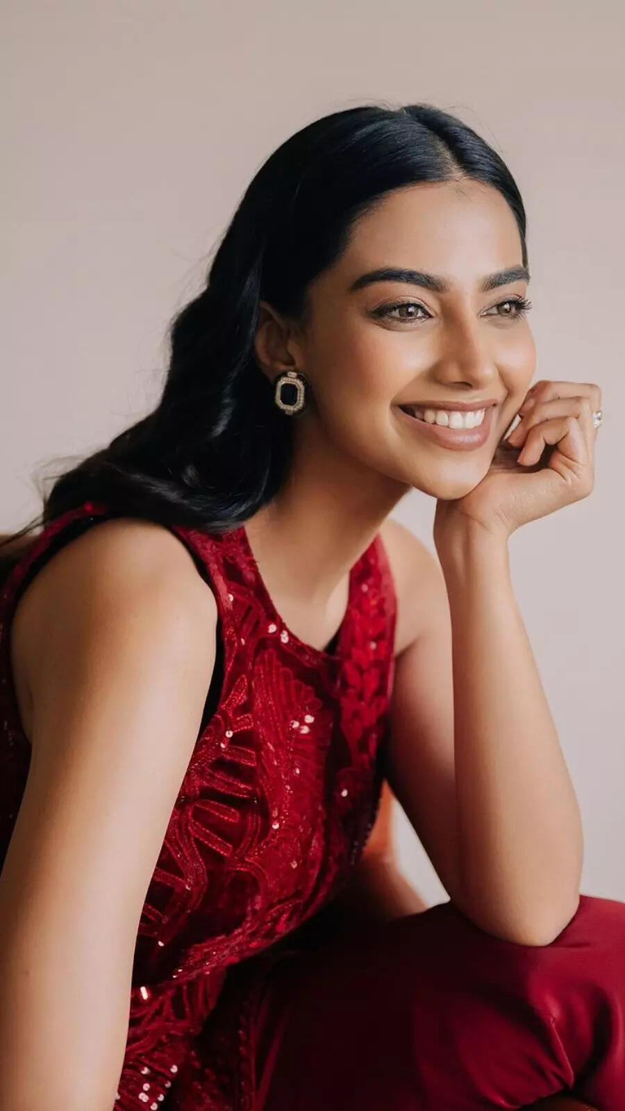 meenakshi chaudhary red dress Meenakshi Chaudhary soaks up the charm of Japan in this breezy, vibrant  look., #MeenakshiChaudhary #JapanDiaries #TravelGoals #RedDress  #Wanderlust