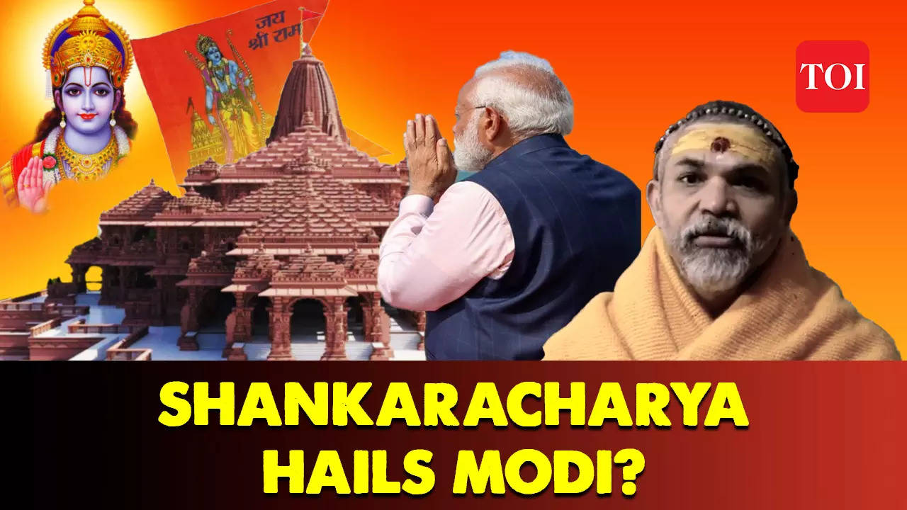 Earlier a critic, Shankaracharya now hails PM Modi, blames media for painting anti-Modi