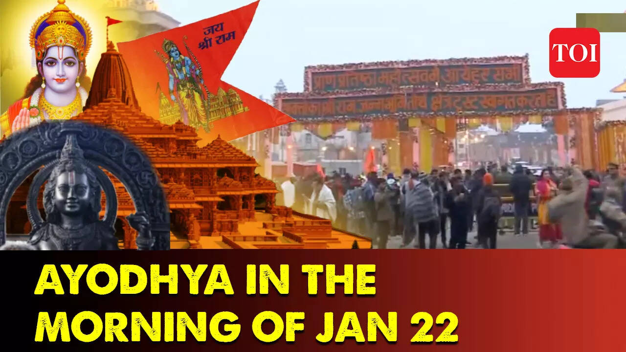 Hours for History! Ayodhya city gears up for Ram Temple pran pratishtha ...