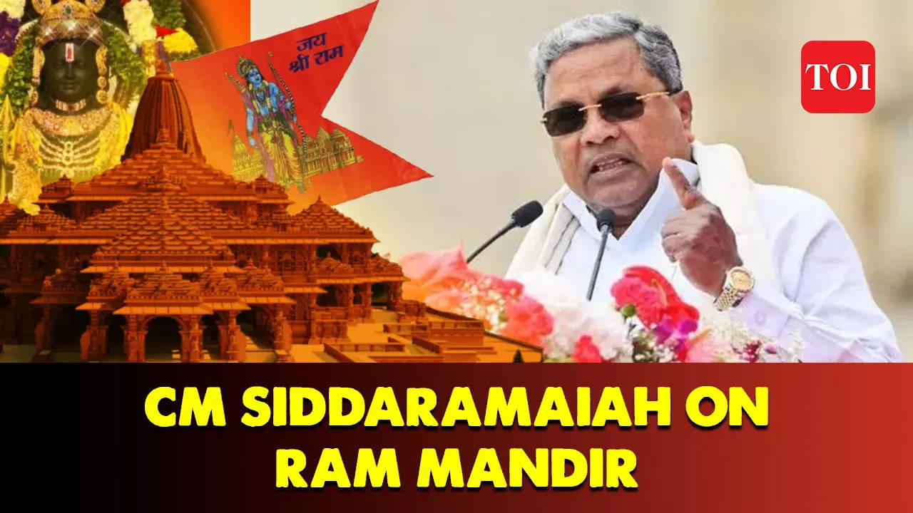 “Is the Rama in Ayodhya only Rama…” asks Karnataka CM Siddaramaiah