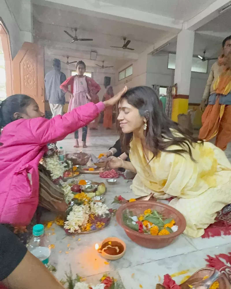 Bhumi Pednekar seeks blessings at Kamakhya Devi Mandir with her sister Samiksha