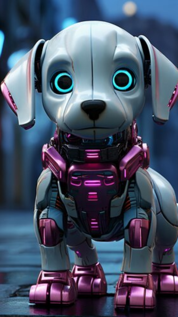 Cute store robot dog