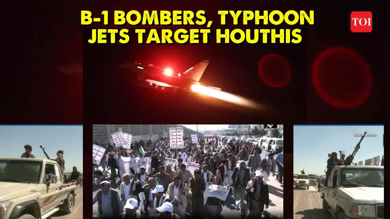 Iran-backed Houthi: With B-1 Bombers, Typhoon Jets, Allied Forces ...