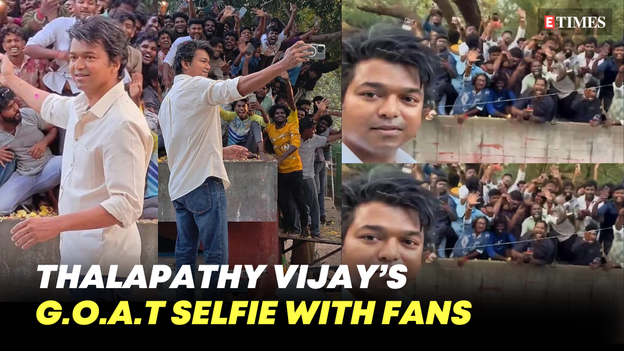 Thalapathy Vijay's charm: Fans go gaga for selfies during 'GOAT' shoot