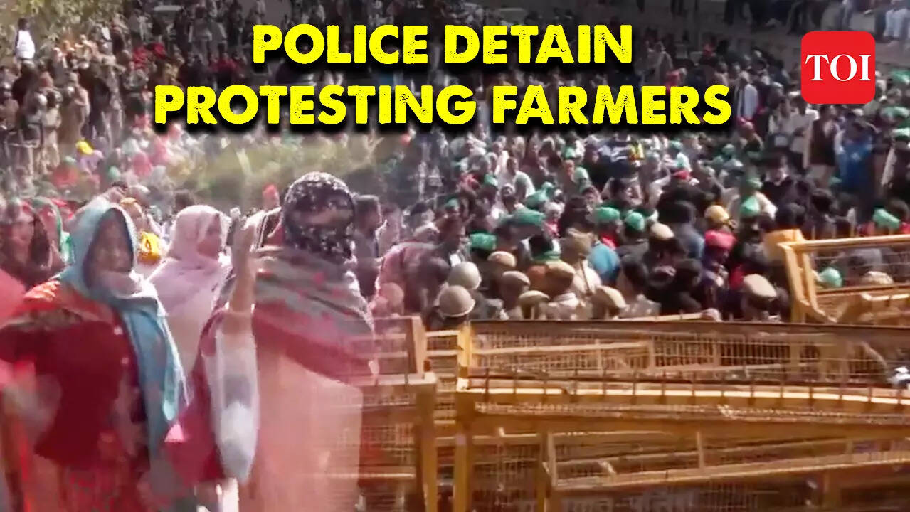 UP farmers stage protest against govt, march towards Parliament from ...