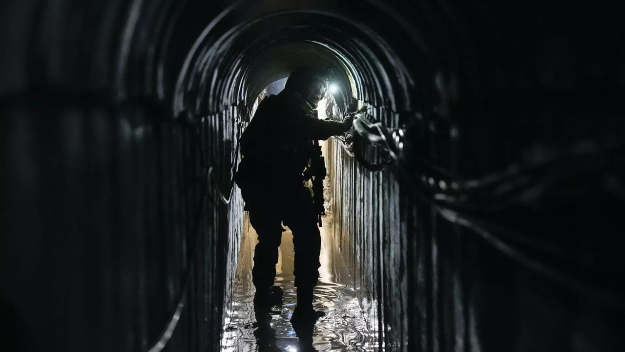 In pics: Israel unveils Hamas tunnels under Gaza City headquarters of UN