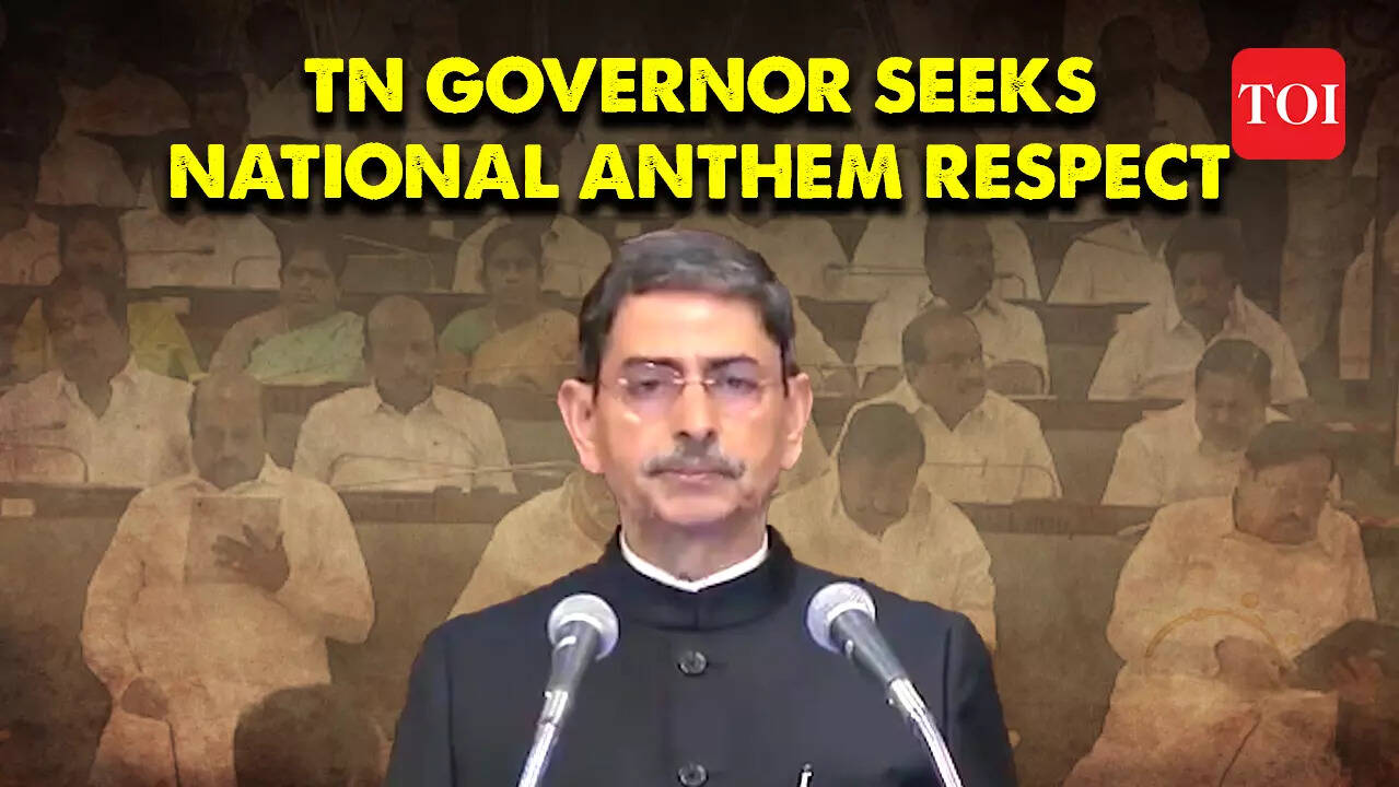 Tamil Nadu Governor RN Ravi abruptly shortened his customary address in ...