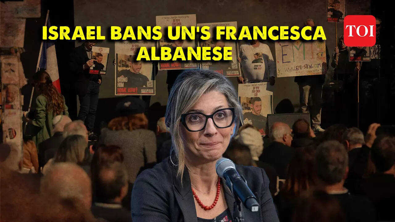 Israel bans UN special rapporteur for Palestinians Francesca Albanese