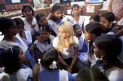 Shakira visits India