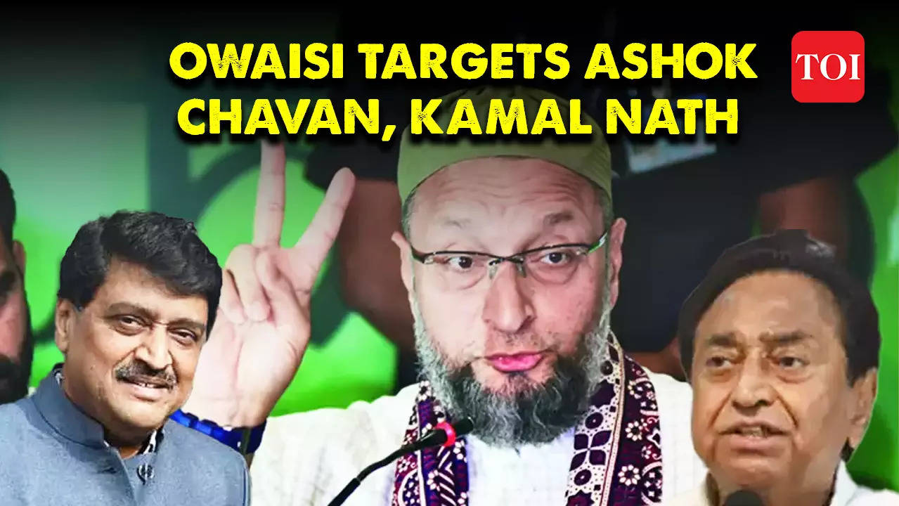 AIMIM Chief Asaduddin Owaisi Takes Jibe At Ashok Chavan, Kamal Nath ...