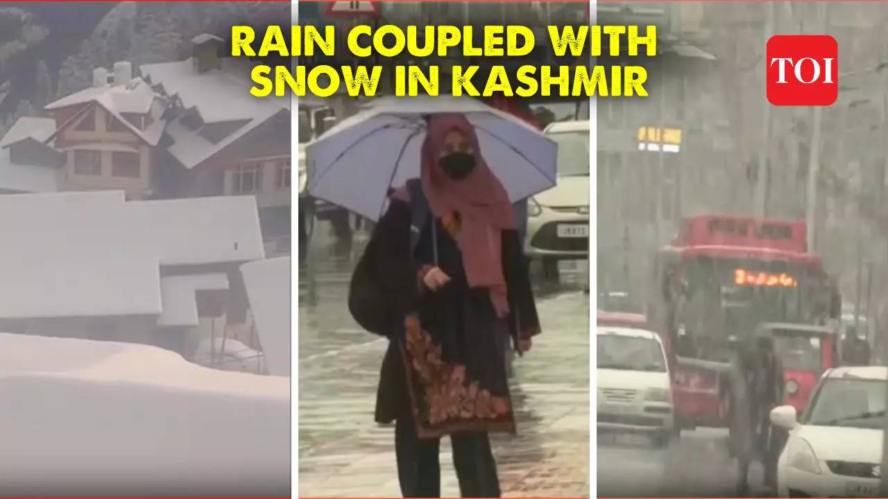 Kashmir Weather Rain as and snowfall turn valleys and peaks into heaven