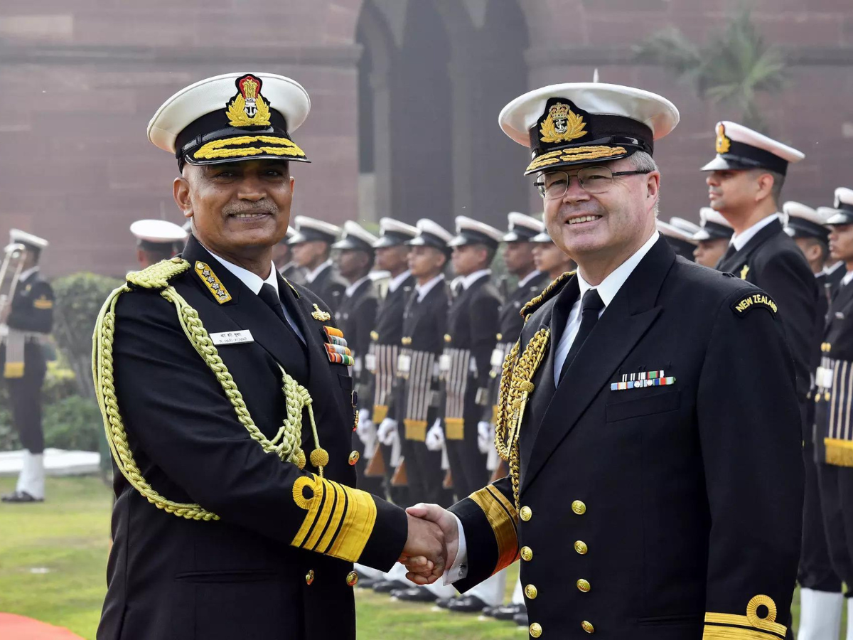 In pics: New Zealand Navy Chief receives Guard of Honour in Delhi; hold ...