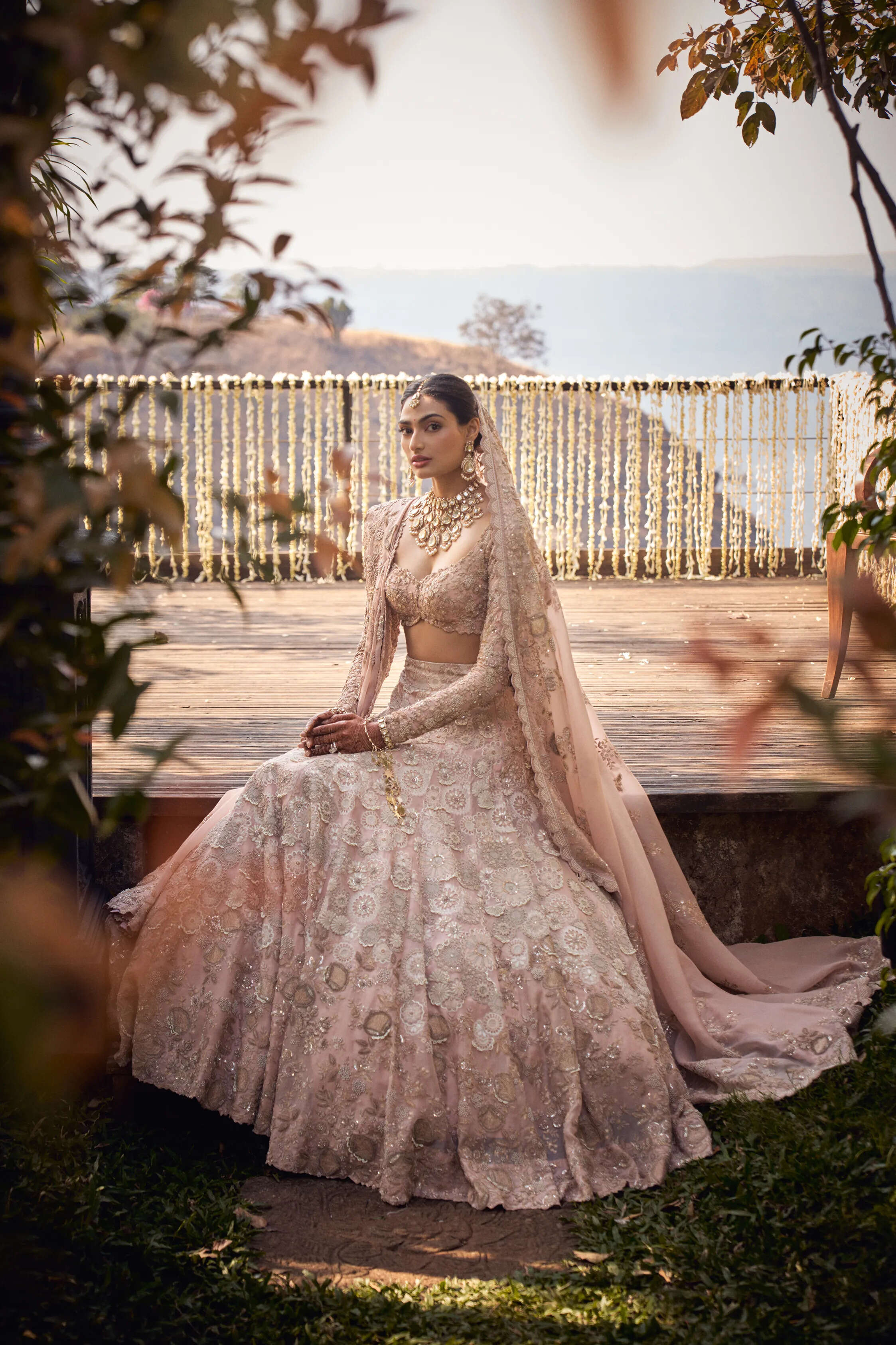Rachita Agarwal in our Ethereal Bloom Lehenga main image 0