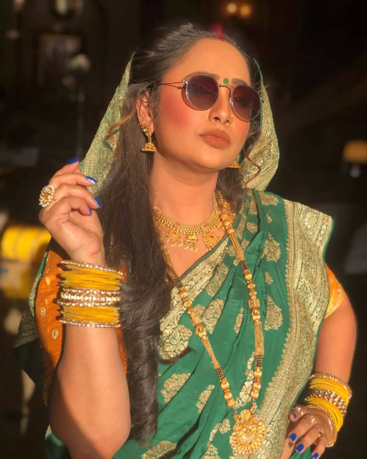 ​Rani Chatterjee impresses with her stunning choice of traditional outfits, radiating elegance and style​