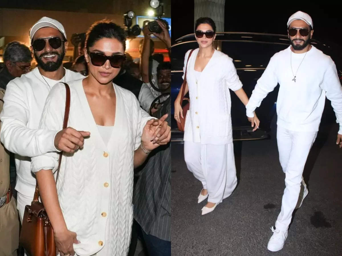 Deepika Padukone Maternity Fashion: Deepika Padukone nails minimalist  maternity fashion as she travels to attend Anant-Radhika's pre-wedding  celebrations