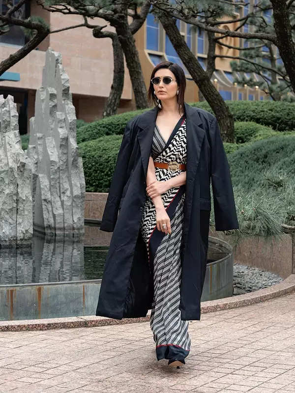 Karishma Tanna mesmerizes in a serene white saree, looking straight out of a dream